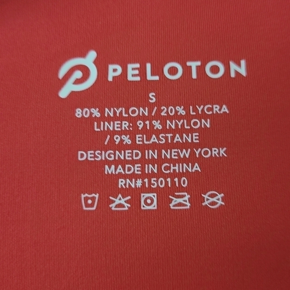 Peloton | Women's Red High Neck Sports Bra (Size Small) - Picture 3 of 11